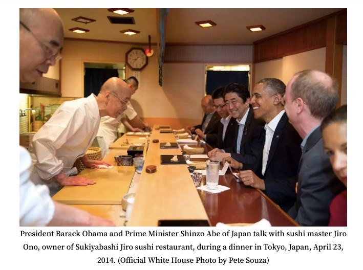 Jiro with Obama